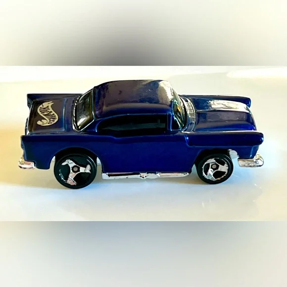 🔥🛞 Hot Wheels 1978 ‘ 55 Navy Blue Chevy Blue Streak Series by Mattel - Picture 3 of 5